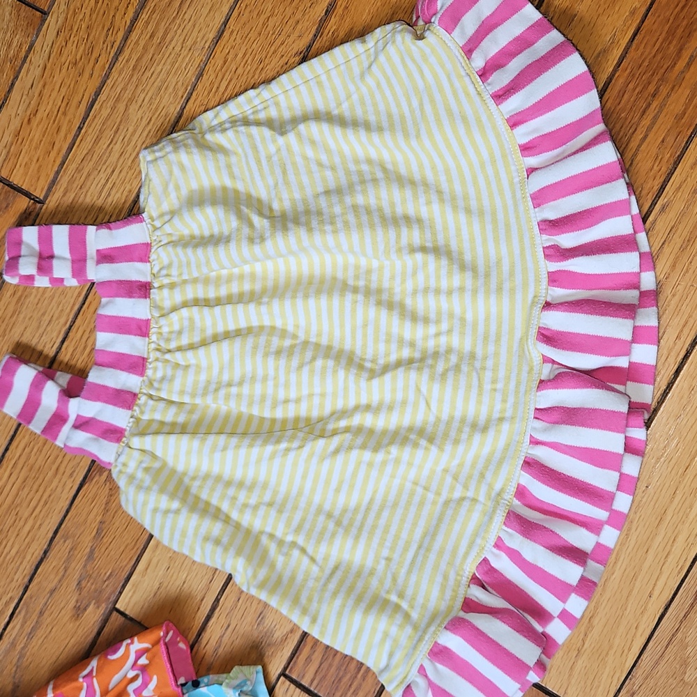 Hanna Andersson Striped Summer Dresse Sz 70